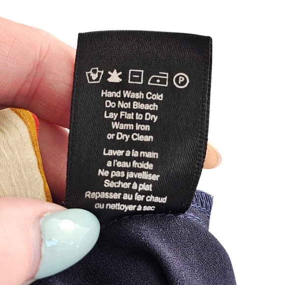 Heartloom Tina Striped Twist-Front Collared Shirt Dress Sz M - Picture 11 of 12